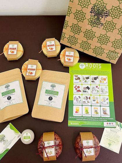 A bag of happiness dispatched to Shahapur, Maharashtra. This order includes a mix of my popular soaps, Ubtan powder, and a lip balm.