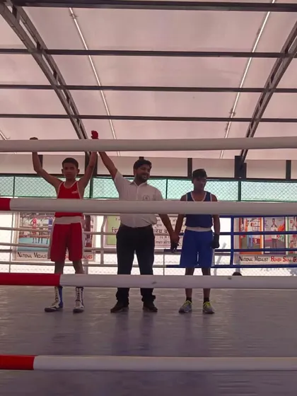 Aditya Gupta, another of my young boxers, winning his final at the Mumbai division level competition. We have a strong pipeline of upcoming talent.