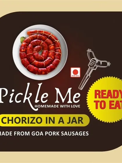 Bringing the taste of Goa to you with our ready-to-eat Chorizo in a Jar. We use authentic pork sausages sourced from Goa, slow-cooked with caramelized onions for a delicious, convenient meal-enhancer.