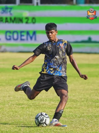 A powerful shot on goal. We train our players to be decisive and clinical in the final third.