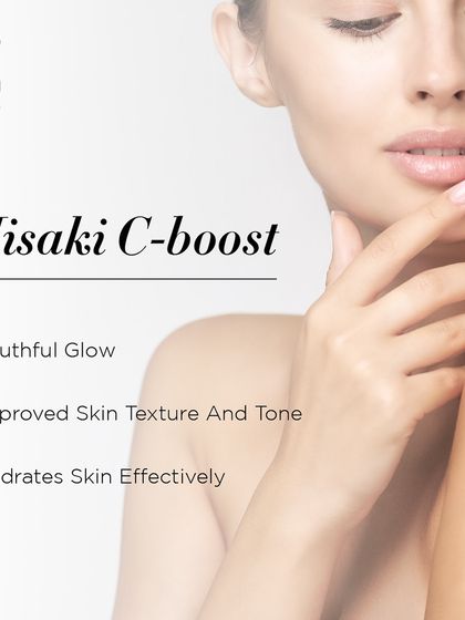 Introducing the Misaki C-boost facial, designed to give you a youthful glow, improve skin texture, and effectively hydrate the skin.