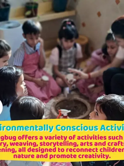 A group of children gathered for a gardening lesson. This is one of the many nature-based activities I offer to promote creativity and environmental consciousness.