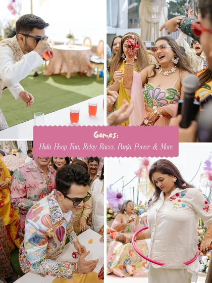 More moments from our colorful Haldi and Mehendi events, capturing the joy, laughter, and beautiful details.