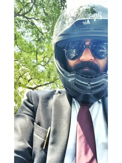 On the move, ready for whatever the day brings. Every path has a purpose, even the winding ones.