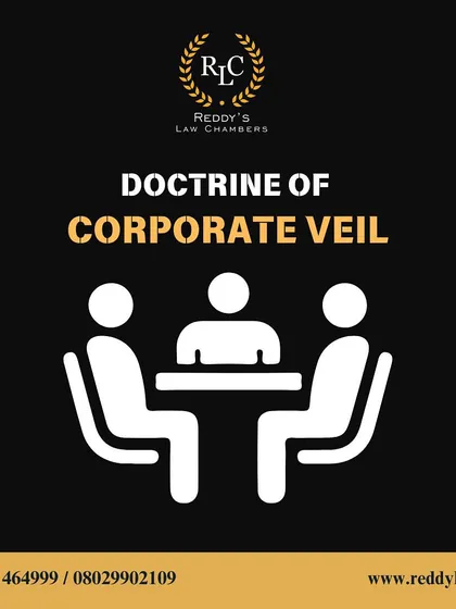 A visual representation of the Doctrine of Corporate Veil, a key concept for any business owner to understand.