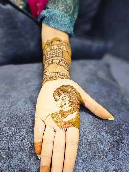 These images show various stages of my portrait and narrative work, from initial outlines to the final filled designs.