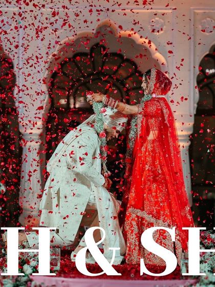 A garland of promises, a knot of unconditional love. A beautiful close-up of the varmala ceremony.