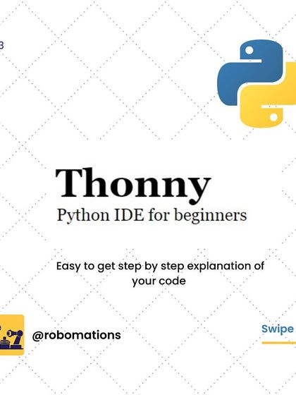 Thonny is a Python IDE specifically designed for beginners. It provides a step by step explanation of your code, which is incredibly helpful for learning.