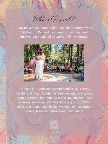 Meet Govindi Juneja, the founder of the Evolutionary Breathwork Method. A certified healer and yogi, she has transformed lives worldwide by empowering people to tap into their own wisdom.