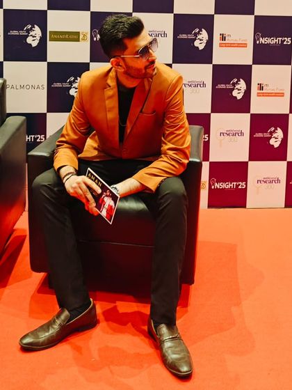 In the zone before the show. These quiet moments of preparation are crucial for gathering my thoughts and energy to deliver a powerful performance.