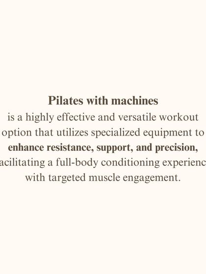 Pilates with machines is a highly effective workout that uses specialized equipment to enhance resistance, support, and precision.