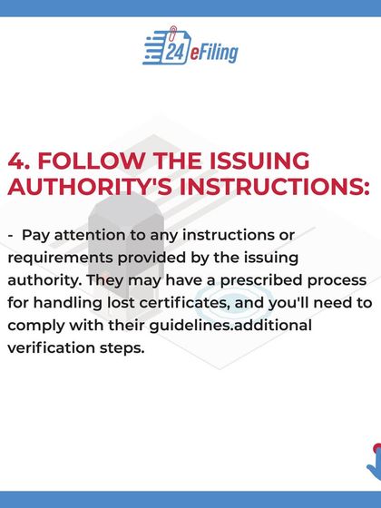 Pay close attention to all instructions from the issuing authority. Complying with their prescribed process for handling lost certificates is necessary to get your new DSC.