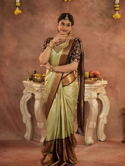 Designer Trends - Ethnic & Occasion Wear Rental Elegant Kanchi & Silk Sarees photo 31