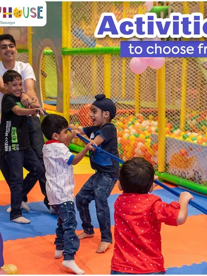 There are so many activities to choose from. A game of tug-of-war brings out teamwork and lots of smiles.