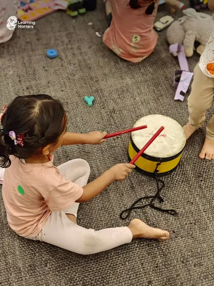 Beating a drum is a joyful way to explore rhythm, but it's also a powerful tool for development. This activity builds coordination, supports sensory regulation, and encourages self-expression through music and movement.
