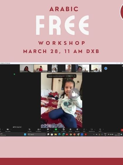 Another happy student from our interactive Arabic workshop. We are so grateful to our teacher Amatullah for conducting such an engaging and successful session for all the children who attended.