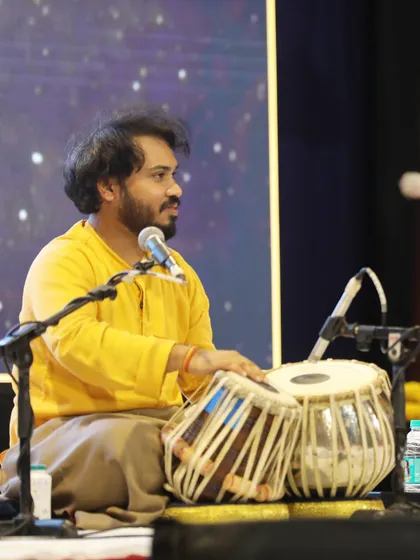 Moments from my tabla solo in Bangalore, where I was invited for the 60th birthday celebration of Guru Shri Rajagopal Kallurkar ji. It was an honor to perform for such a special occasion.
