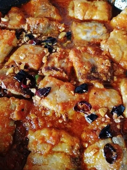 For those who love fish but not the bones, I make this spicy and tangy Basa preparation. The boneless fish is cooked in a flavorful sauce, allowing you to enjoy the taste without any hassle.