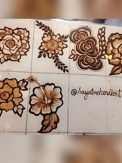 A closer look at some of the floral motifs we practice in class. You will learn how to create roses, hibiscus, and other popular flowers used in professional mehendi art.