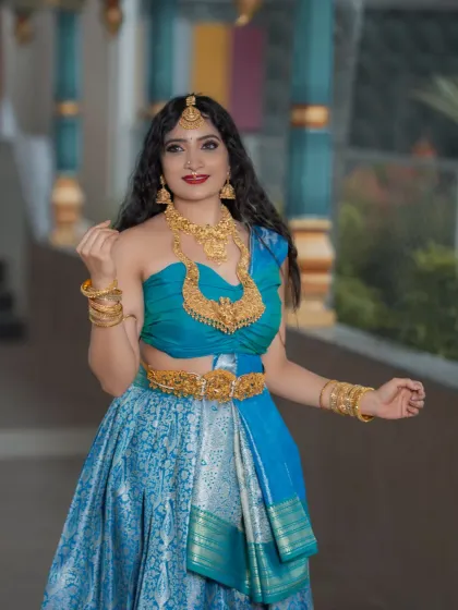 A confident and poised portrait from the same student shoot.