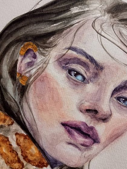 Megha Vinod - Custom Portraits & Illustrations Stylized Watercolor & Mixed Media photo 18