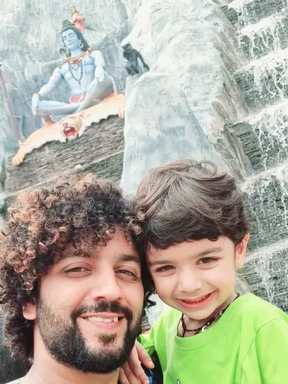 Another cherished memory with my son, celebrating our faith together. My goal is to create an environment where every family member feels connected and spiritually uplifted.