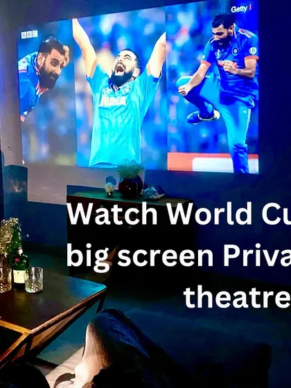 Don't miss the big game. You can watch the Cricket World Cup or any live sporting event on the huge projector screen for an immersive experience.