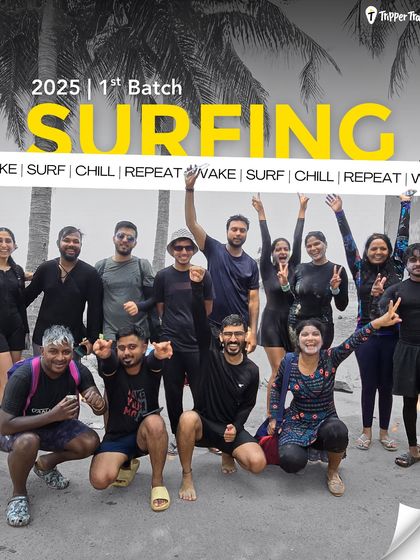 Our first surfing batch of 2025! We take you to Mulki, one of the best spots in India to learn surfing, for a three-day trip where you'll learn to catch waves and have a blast.