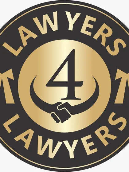 The official logo of 'Lawyers4Lawyers'. It represents our core philosophy: unity, support, and strength within the legal fraternity.