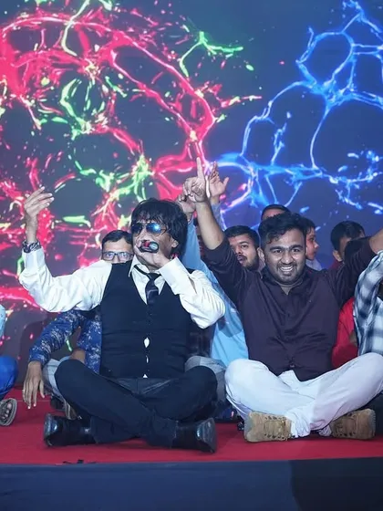 A fun, interactive moment sitting with the audience on stage. It makes the show more personal and engaging for everyone.