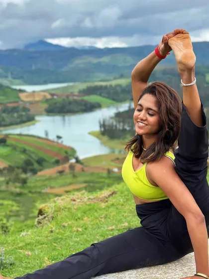 Yoga for me is about finding joy in movement and listening to the wisdom of the body. Here I am, finding my balance and flexibility amidst the serene landscapes of Ooty, a perfect example of the kind of nature-infused practice I love to share.