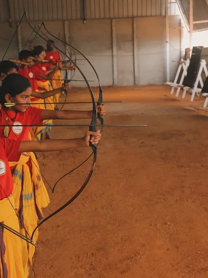 The focus in their eyes is matched by the joy in their hearts. I teach my students that the goal is not just to hit the target, but to find stillness and happiness in the process of drawing the bow.