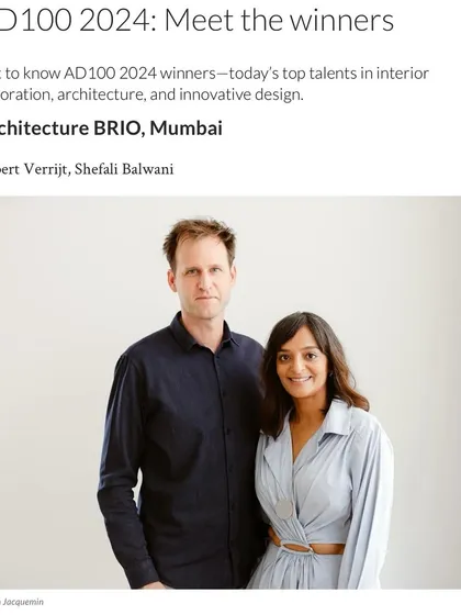 We are honored to be recognized as one of Architectural Digest's AD100 winners for 2024, marking a decade of recognition from the publication.