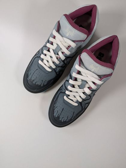 A top-down view of the Venom sneakers. I gave this pair away to one of my followers in a giveaway.