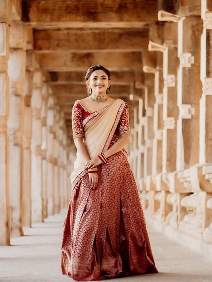 Rent Your Look - Ethnic & Occasion Wear Rental Modern Half-Sarees & Langa Voni photo 10