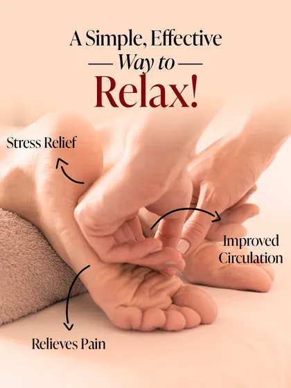 Wellness is at the heart of what we do. Our foot reflexology service is designed not just for relaxation but to promote tangible benefits like stress relief and improved circulation.