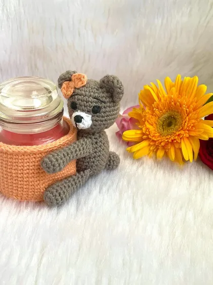 Some of my past Valentine's bestsellers. From cute owls and tiny teddy bears holding hearts to a bear hugging a candle jar, these make sweet and romantic gifts for your special someone.