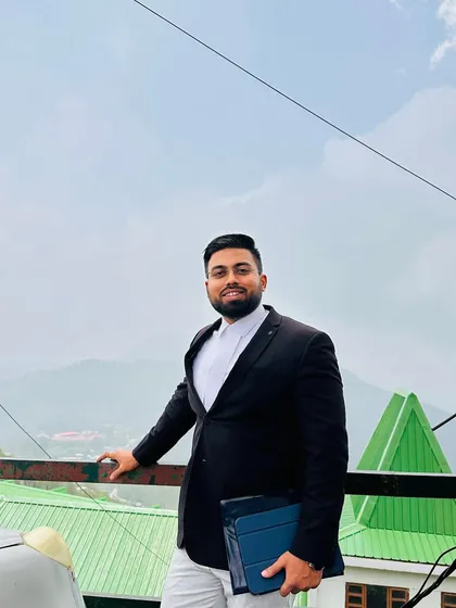 Here I am at the Shimla District Court after successfully protecting a client's interest in a cybercrime matter. As a first-generation advocate, I believe in taking up cases wherever justice is needed, whether it's a district court in another state or the Supreme Court.