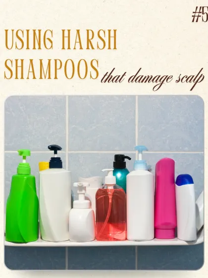Dandruff Myth #5: Using any harsh shampoo will work. Shampoos with strong detergents can strip the scalp of its natural oils, causing irritation and sometimes worsening flaking. Use a targeted, medicated shampoo instead.