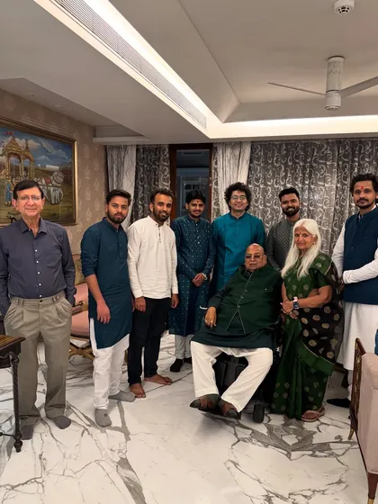 With the artists and organizers of 'Bazm e Khaas' in Delhi, an initiative for promoting Ghazal and classical music.