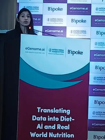 Another view from the podium. My message to fellow professionals is that we must focus on nourishing the body's core systems: Metabolism, Mitochondria, and Microbiome, to future-proof our clients' health.