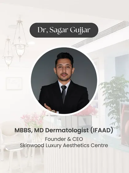 As the Founder and CEO of Skinwood, my credentials as an MD Dermatologist (IFAAD) are the foundation of the trust my clients place in me. I am committed to applying my medical expertise to deliver safe and effective aesthetic results.