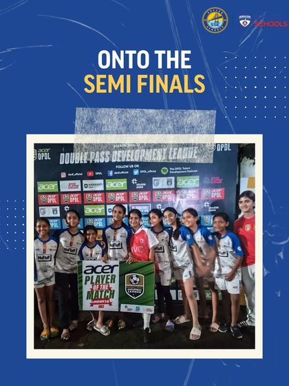 A proud moment for our U14 girls team as they pose after reaching the semi-finals of the Double Pass Development League. This was a remarkable achievement for one of the youngest squads in the tournament.