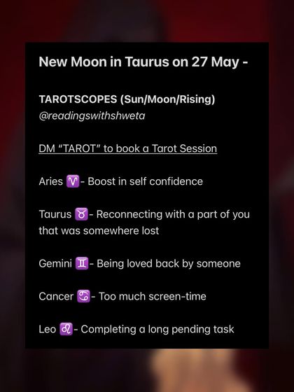 Tarotscopes for the New Moon in Taurus. See what this new moon brings for your sign, whether it's a boost in self-confidence for Aries or reconnecting with a lost part of yourself for Taurus.