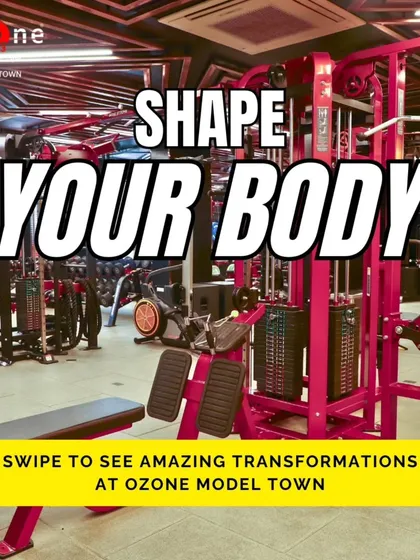 An overview of our gym floor, where transformations like these happen daily. We provide the space, equipment, and expertise to help you shape your body.