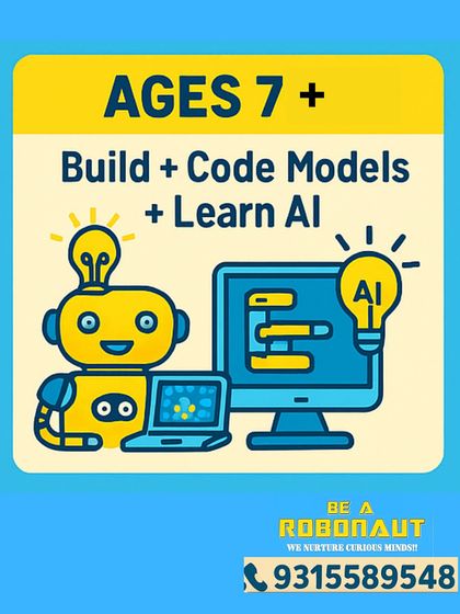 For kids aged 7 and up, our summer camp offers a chance to build and code models, and even learn the basics of AI. It's a comprehensive introduction to modern technology.