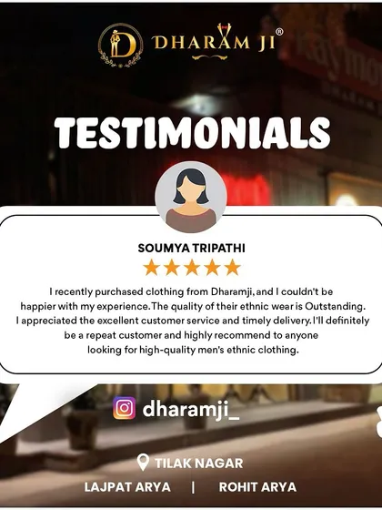 Soumya Tripathi writes that the quality of our ethnic wear is "outstanding" and that she'll be a repeat customer. It's wonderful to hear such positive feedback.