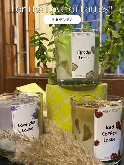 The full Iced Latte collection, ready to be shopped. Which one would you pick first: coffee, matcha, or lavender?