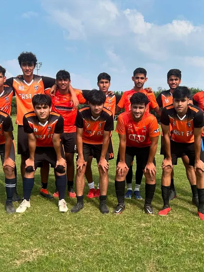 The senior squad, ready for competitive action.