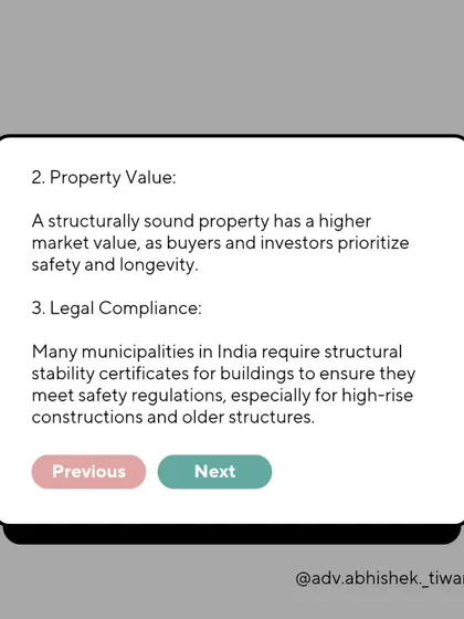 A structurally sound property has a higher market value because buyers and investors prioritize safety and longevity. Furthermore, many municipalities in India require structural stability certificates, especially for older or high-rise buildings.